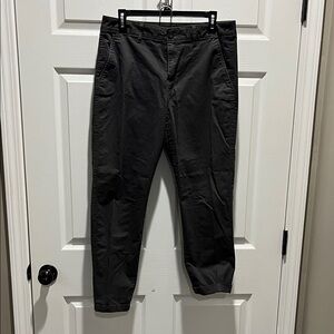 Eddie Bauer Women's Charcoal Straight Leg Chino Pants